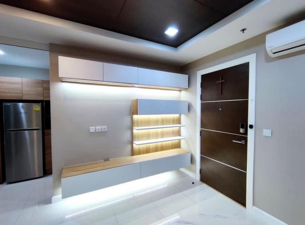 เดอะ เมโทรโพลิส สำโรง อินเตอร์เชนจ์ ติดรถไฟฟ้า BTS สำโรง หน้าโครงการ 35.5 ตารางเมตร 1 ห้องนอน ชั้น24