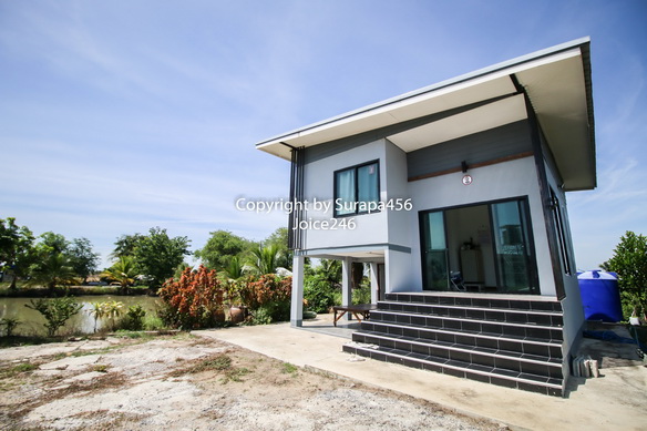 ขายที่ดิน พร้อมบ้านสร้างเอง 1.5 ชั้น 800 ตร.ว หรือ 2ไร่ ป่าโมก สุพรรณบุรี ใกล้ถนนใหญ่