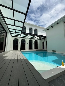 ขายคฤหาสน์หรู 6 ไร่ ใกล้พัทยา • พื้นที่ใช้สอย 1,626 ตร.ม. • สระ Courtyard • Solar 16.66 kW
