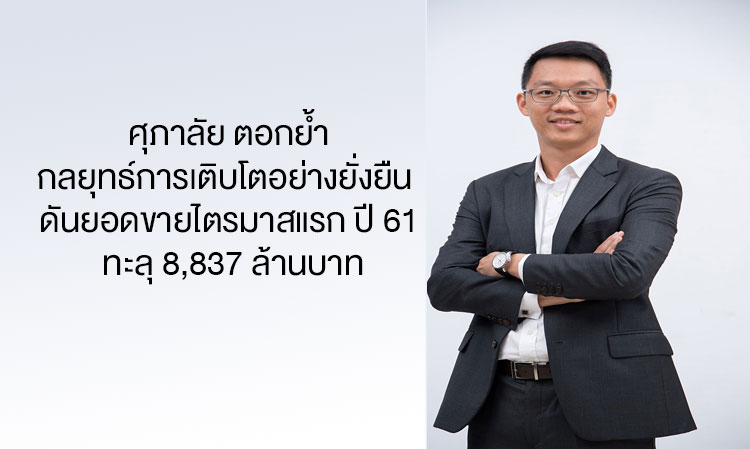 Supalai Reinforces Sustainable Growth Strategy, Achieves First Quarter Sales of 8.837 Billion Baht