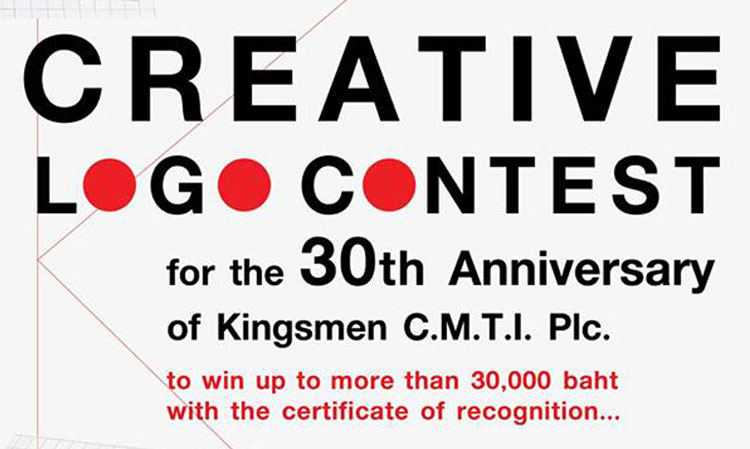 Kingsmen C.M.T.I. Invites You to Join the Logo Design Contest for Its 30th Anniversary with Prizes Over 40,000 Baht
