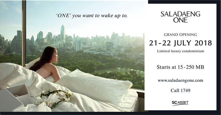SALADAENG ONE: Super Luxury Condo Grand Opening on July 21-22 with Live Showcase of Sample Rooms