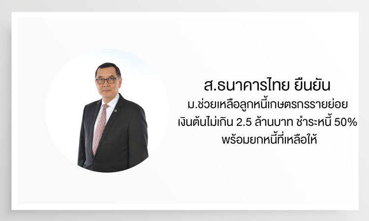 Thai Bankers Association Confirms Debt Relief for Smallholder Farmers with Loans Up to 2.5 Million Baht
