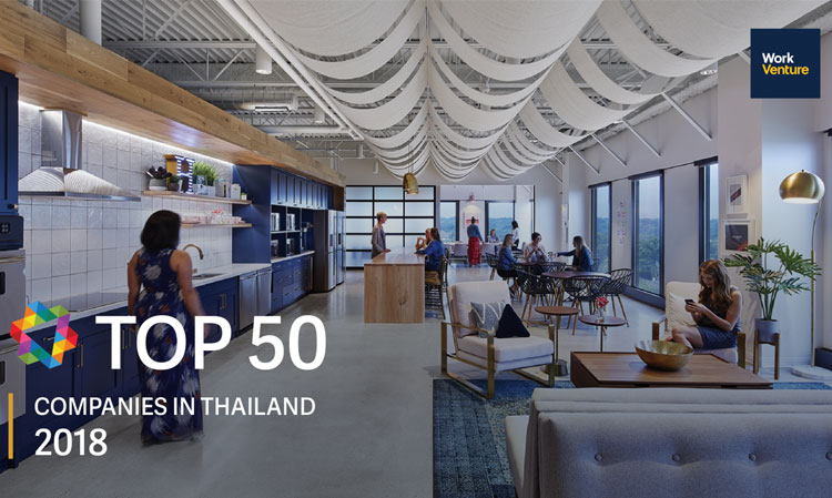TOP 50 COMPANIES OF 2018! WorkVenture เผย 50 บริษัทที่คนรุ่นใหม่สนใจที่สุดประจำปี 2018