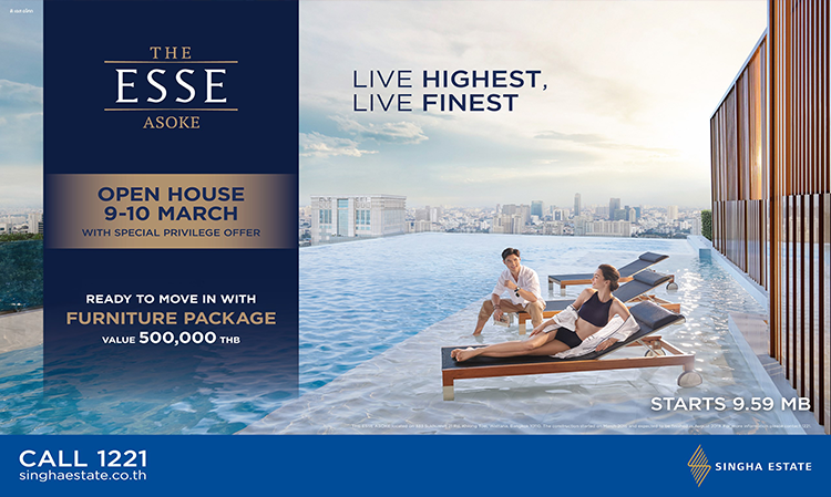 “THE ESSE ASOKE” Invites You to Experience Live Highest, Live Finest with Special Promotions at the Open House on March 9-10