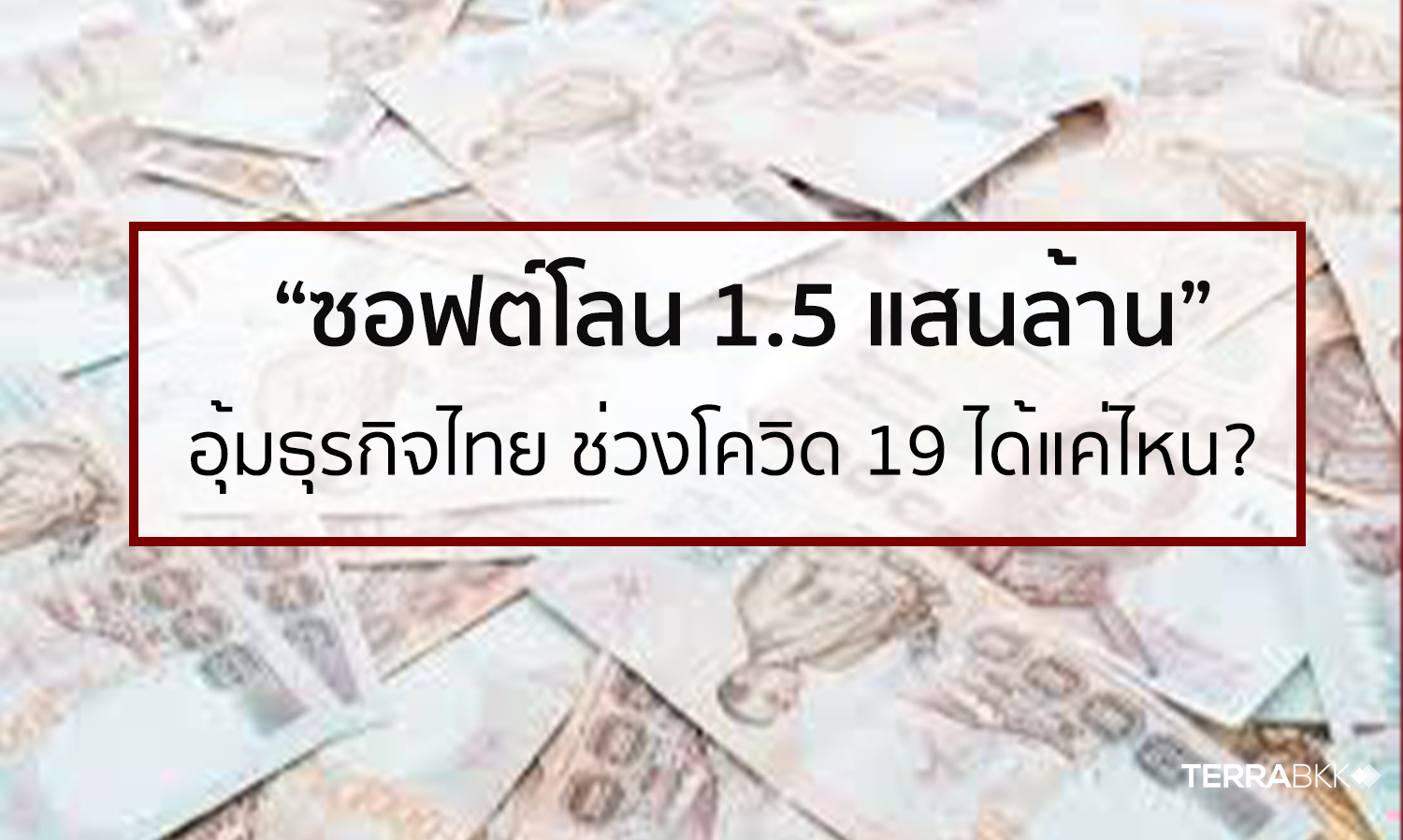 Timeline of the 150 Billion Baht Soft Loan: How Much Did It Support Thai Businesses During COVID-19?