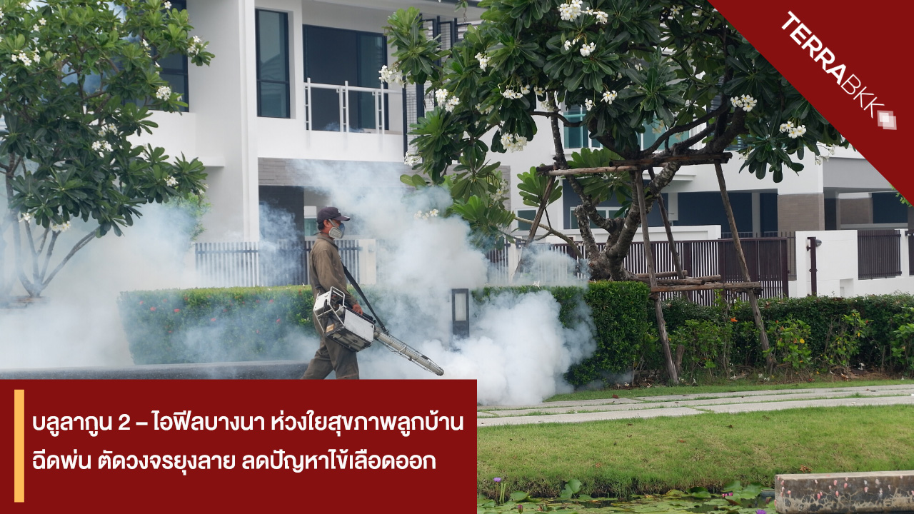 Blue Lagoon 2 – iFeel Bangna Cares for Residents' Health by Spraying to Eliminate Aedes Mosquitoes and Reduce Dengue Fever Issues
