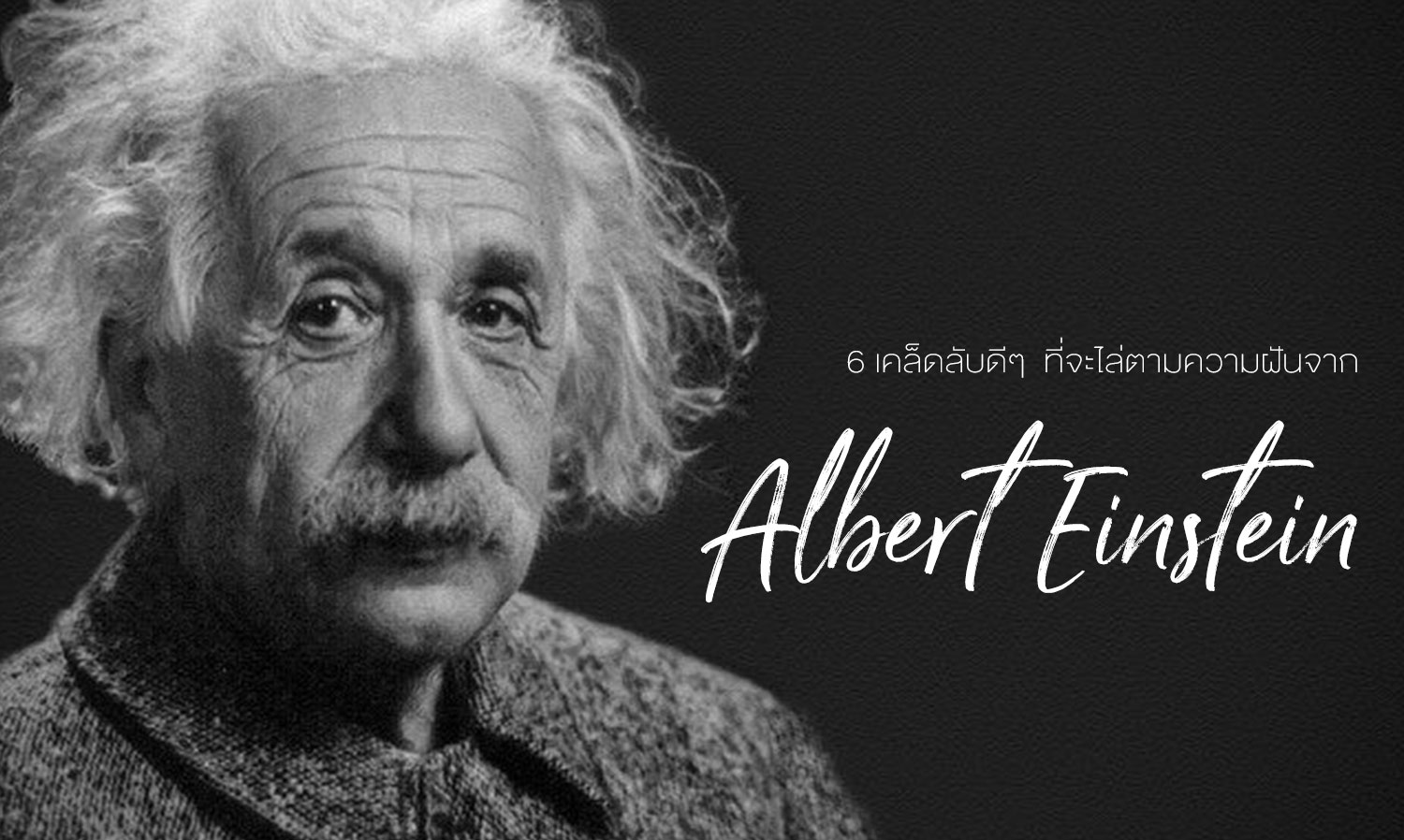 6 เคล็ดลับดี ๆ ที่จะไล่ตามความฝันจากอัลเบิร์ต ไอน์สไตน์