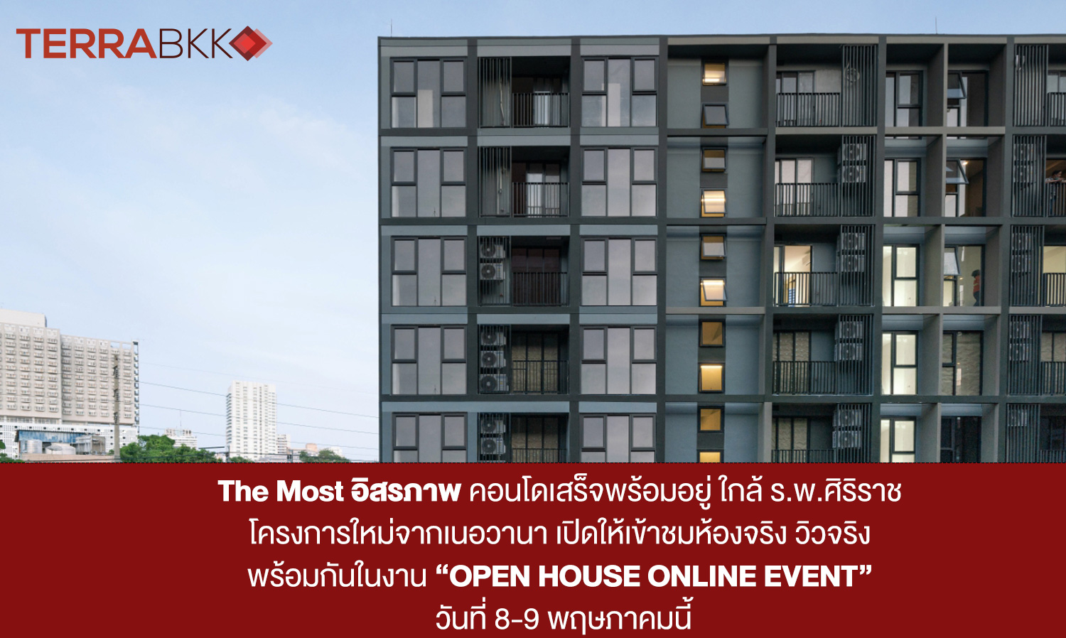 The MOST Isaraphap: Ready-to-Move-In Condo Near Siriraj Hospital - New Project by Nirvana Opens for Real Room and View Tours at the 'OPEN HOUSE ONLINE EVENT' on May 8-9