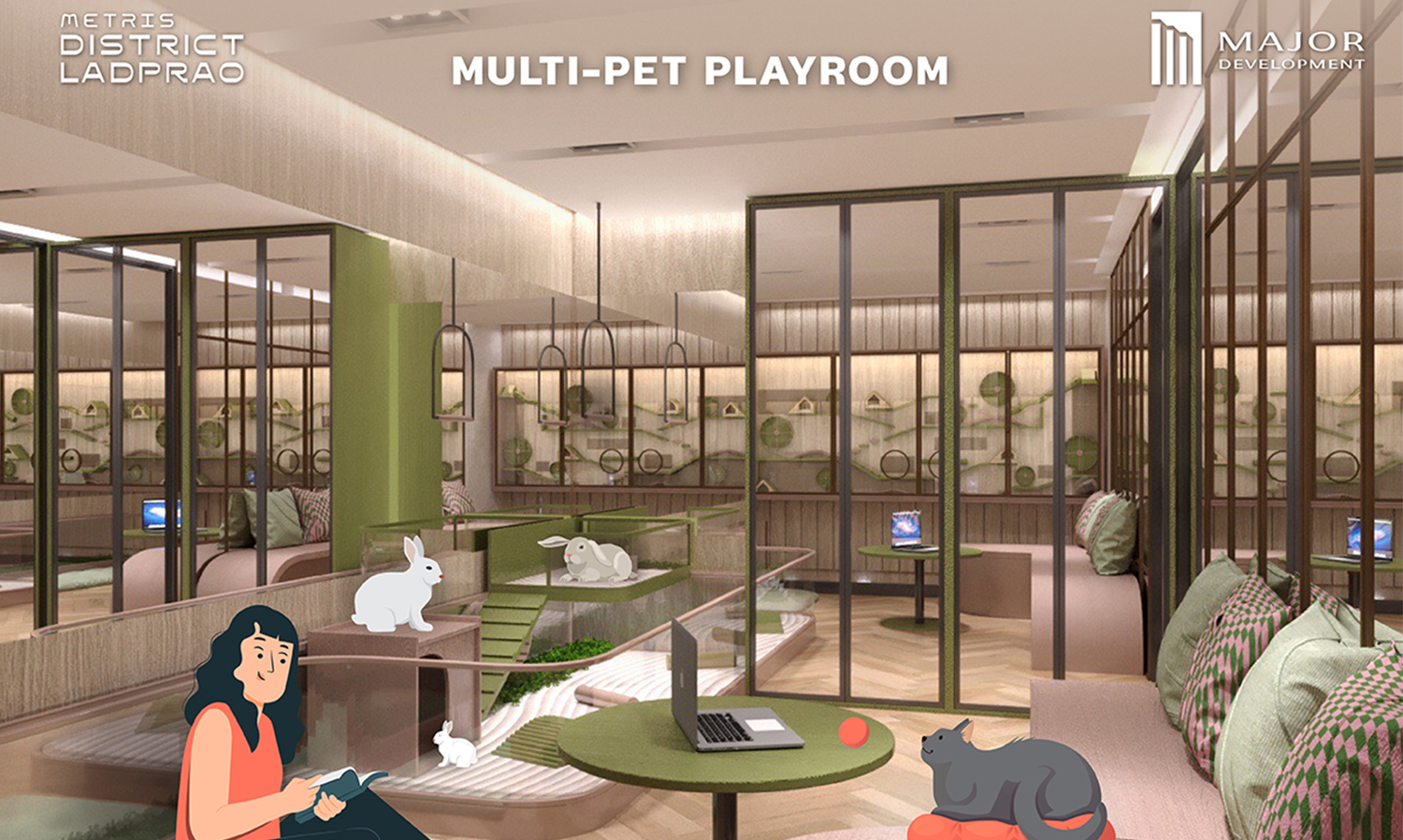 “เมเจอร์ ดีเวลลอปเม้นท์” ชูกลยุทธ์ Major Petscape เพื่อคนรักสัตว์ เพิ่มฟังก์ชันใหม่ Cat Haus & Multi-Pet Playroom 