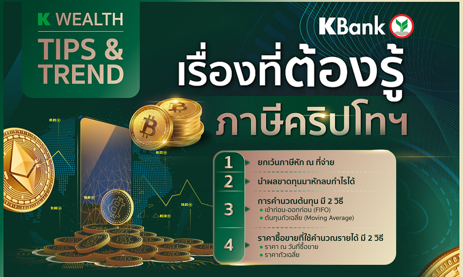 Kasikorn Bank Advises on Preparing for Cryptocurrency Tax Filing