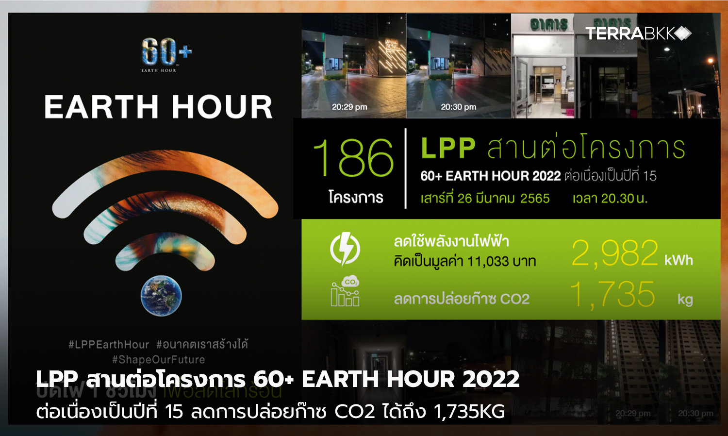 LPP Continues the 60+ EARTH HOUR 2022 Project for the 15th Year