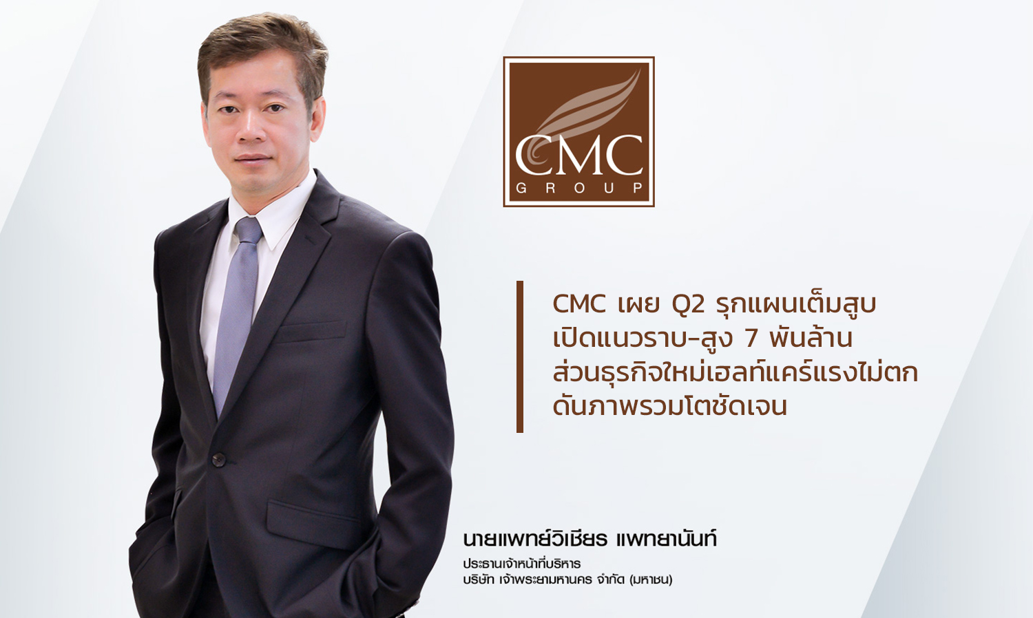 CMC Announces Aggressive Q2 Plans with 7 Billion Baht in New Projects, Healthcare Business Thriving