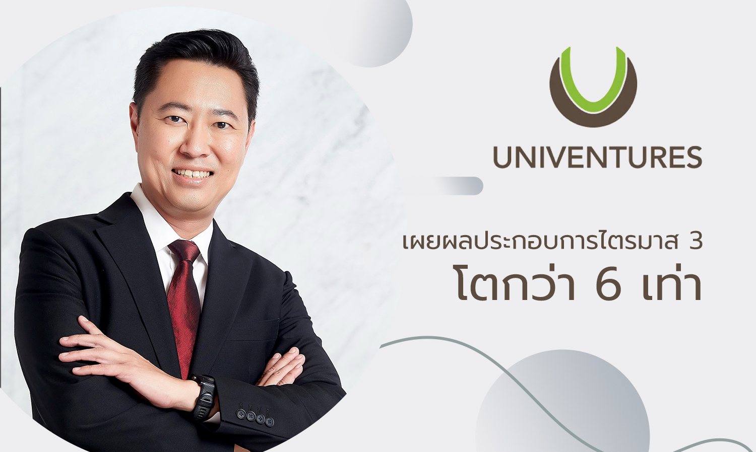Univenture Reports Third Quarter Earnings Growth of Over Six Times