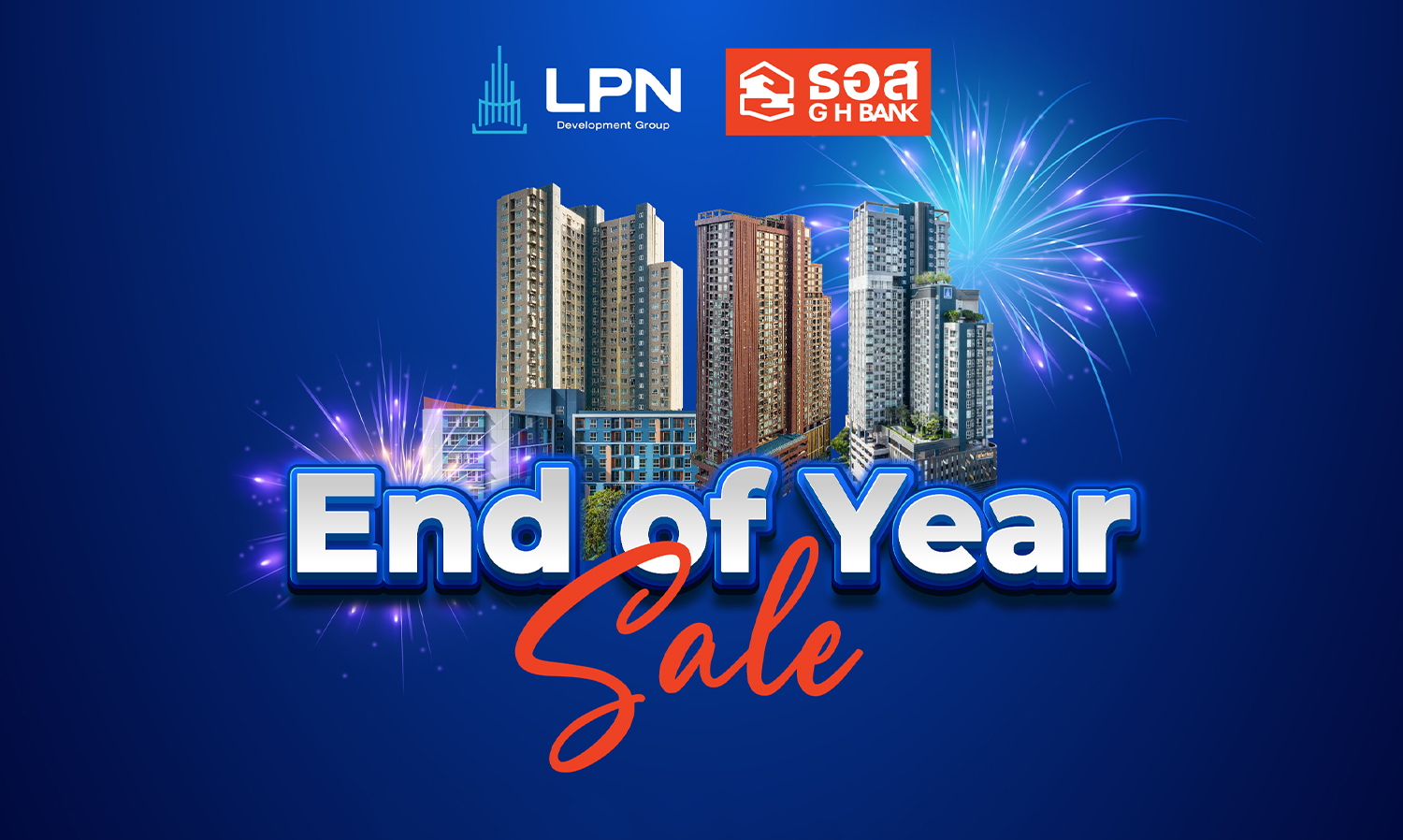 LPN Launches 'End of Year Sale' Promotion Featuring 19 Quality Projects with Exciting Bonuses and Discounts Up to 2.5 Million Baht*