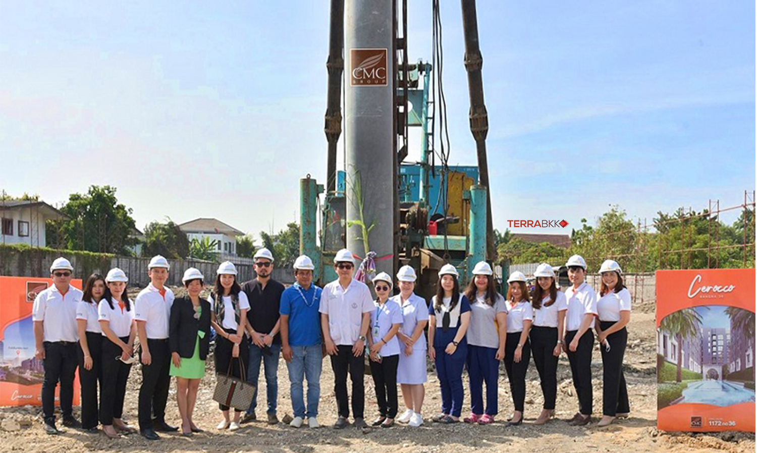 CMC Marks Auspicious Occasion with Groundbreaking Ceremony for 'Cerocco Bangna 36', Full-Scale Construction Underway, Targeting Revenue in 2023