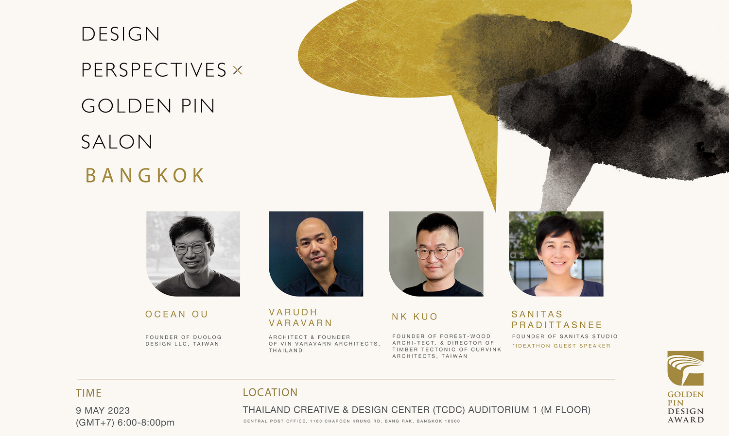 A Great Opportunity for Designers Has Arrived! Golden Pin Design Award Hosts Design Perspectives x Golden Pin Salon Bangkok 2023 This May
