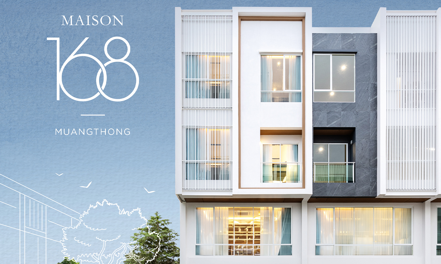 LPN Launches New Worthy Townhome Series at MAISON 168 MUANGTHONG with Special Price Promotion of 6.9 Million Baht, Reserve Beautiful Plots First on August 26-27
