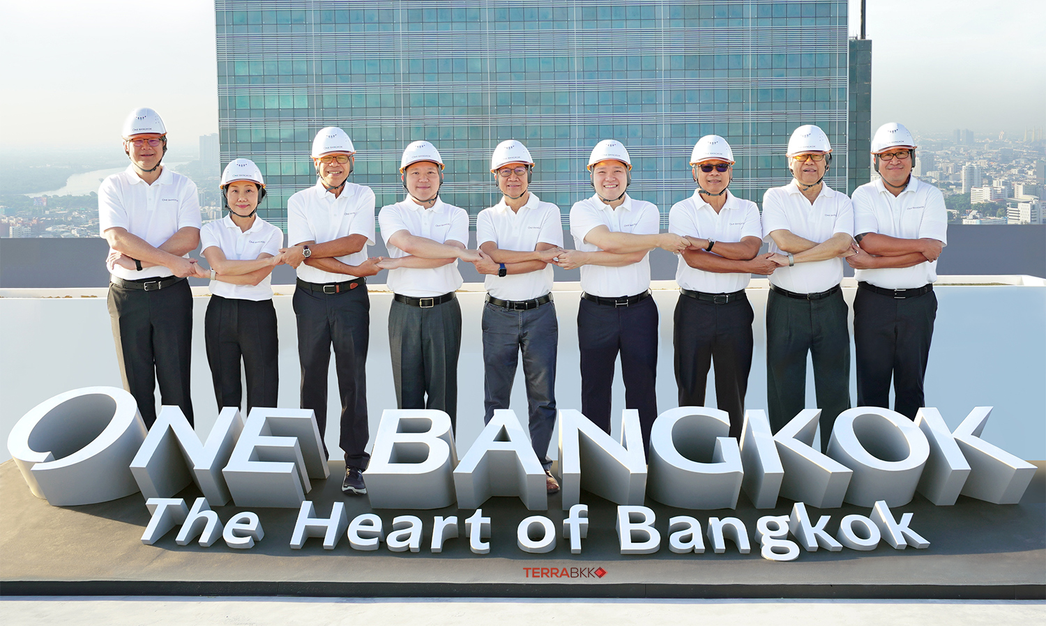 Senior Management of One Bangkok Visits Construction Progress