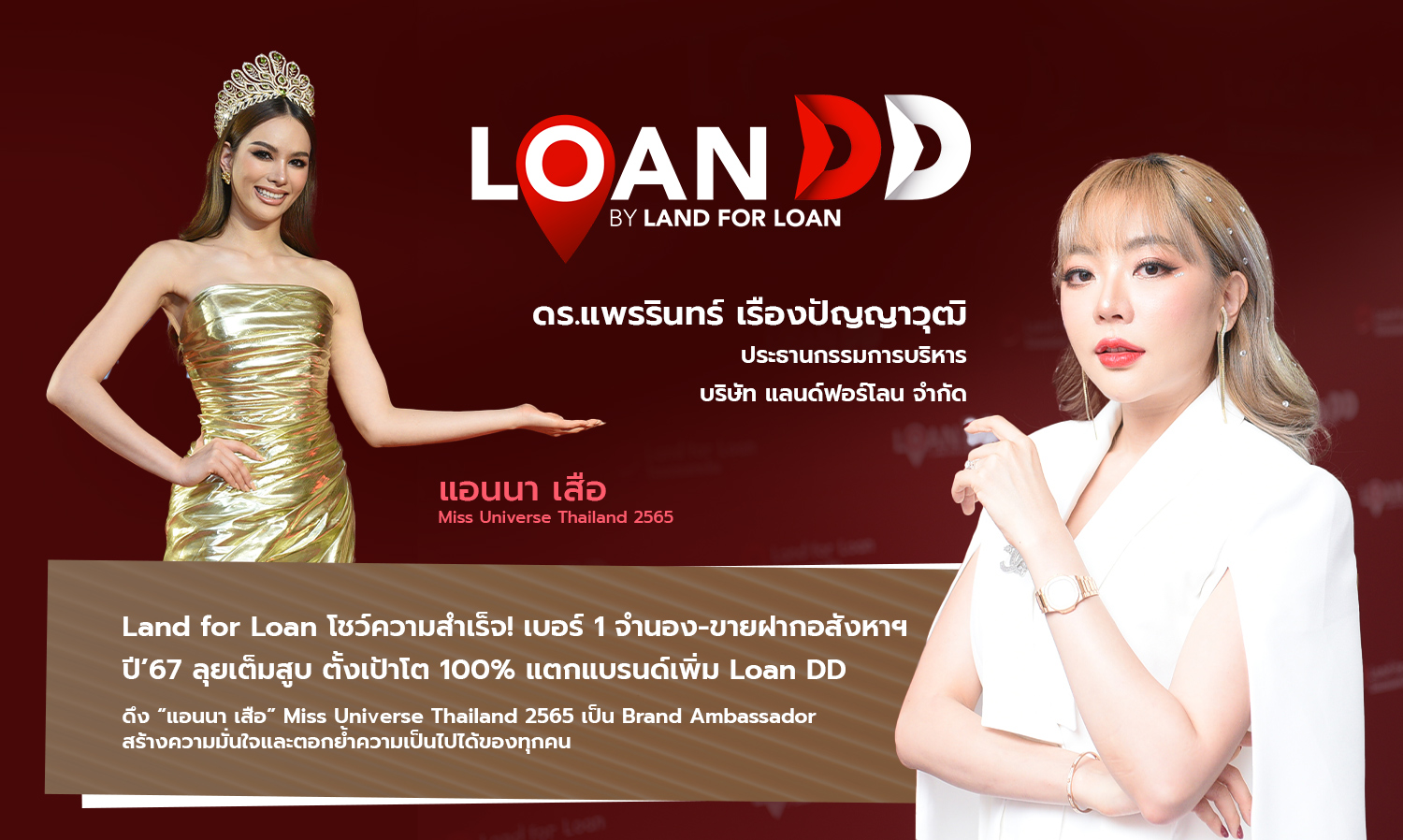 Land for Loan Showcases Success as the Number 1 in Mortgage and Sale-Back of Real Estate in 2024, Aiming for 100% Growth with New Brand Loan DD
