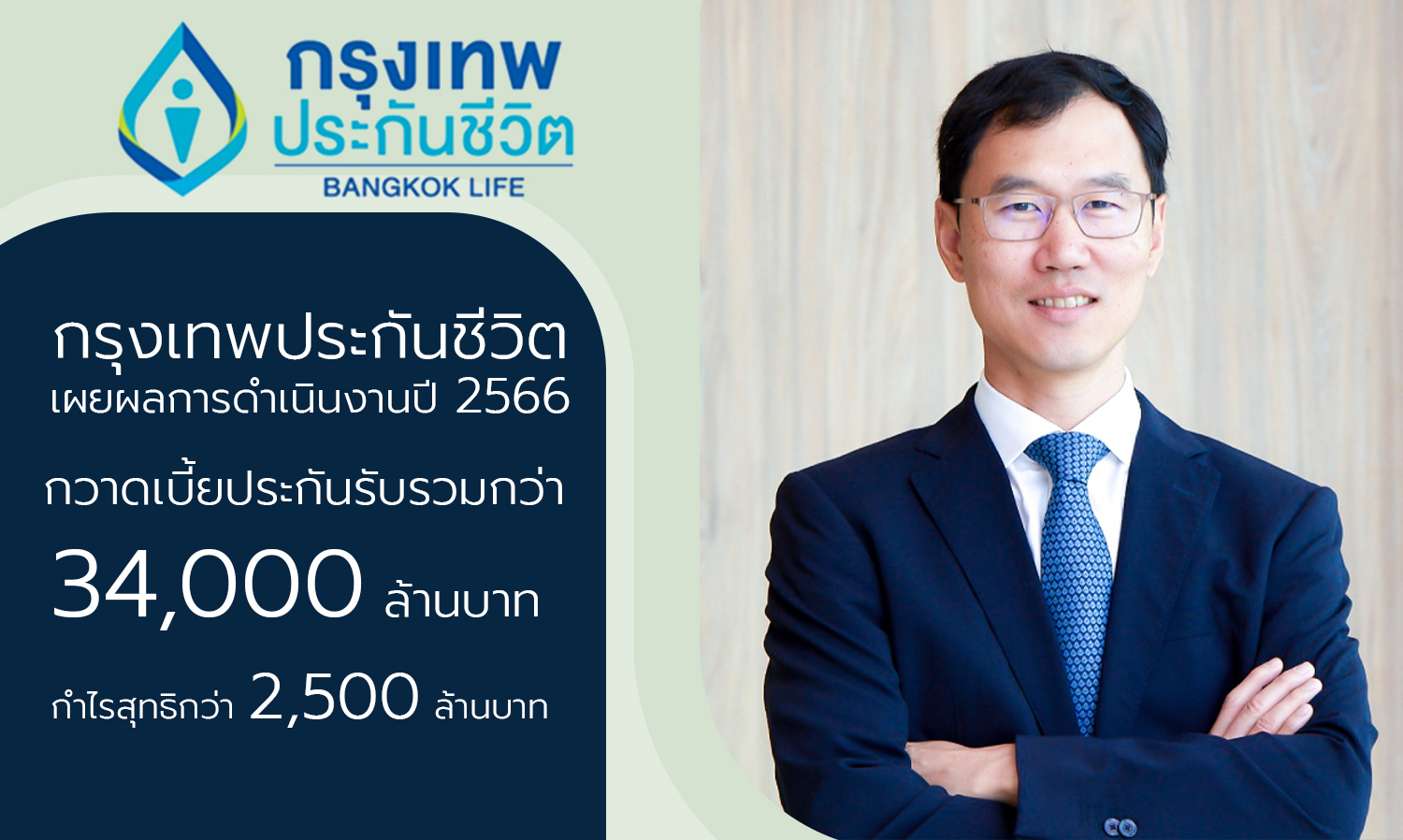 Bangkok Life Assurance Reports 2023 Performance with Total Premiums Exceeding 34 Billion Baht and Net Profit Over 2.5 Billion Baht