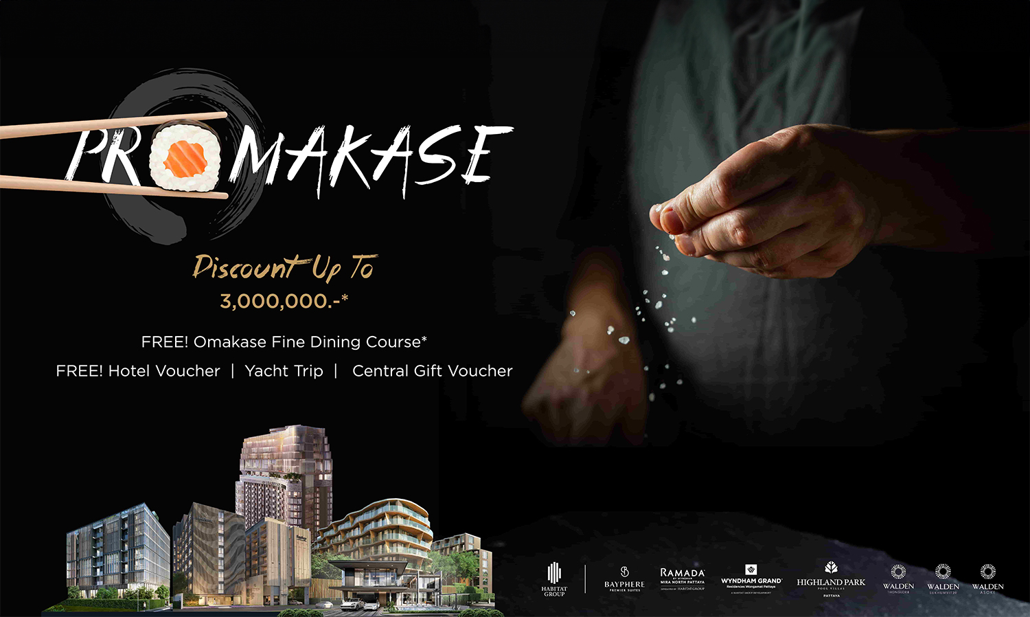 Habitat Group Offers Exciting Deals with the 'Promakase' Campaign, Featuring Luxury Projects in Bangkok-Pattaya with Discounts Up to 3 Million Baht