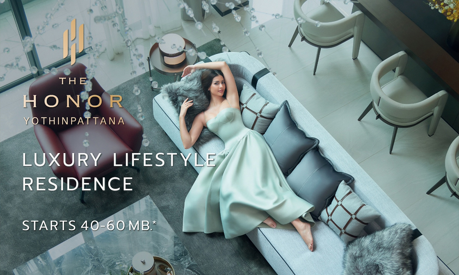 The Honor Yothinpattana Enlists Antonia Posiw to Showcase the Ultimate Lifestyle Experience in Luxury Flagship Homes Through The Privileged Art of Living Advertisement