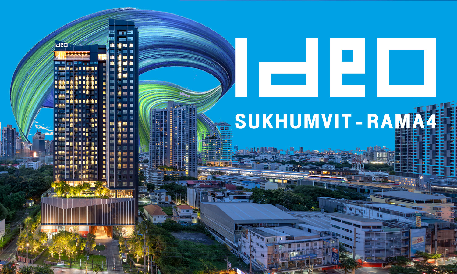 Ananda Development Launches New Project IDEO Sukhumvit-Rama 4 Featuring a Large Central Area Emphasizing the Concept of Urban Jungle with an 18-Meter Waterfall Hidden in the Heart of the Building for the First Time!
