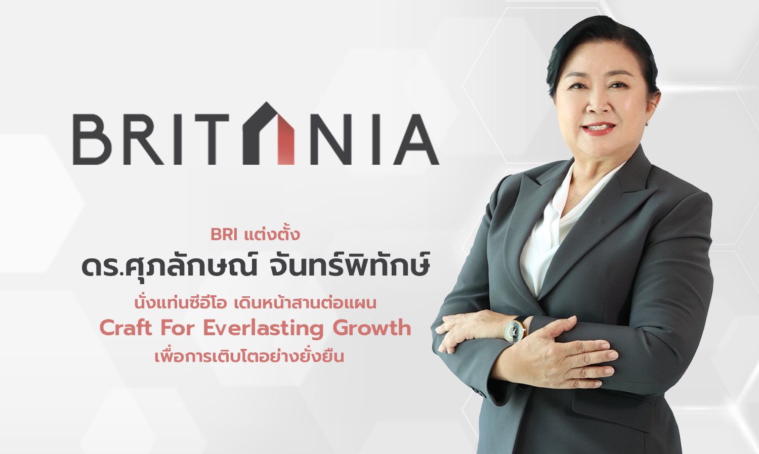 BRI Appoints Dr. Suphalak Janpitak as CEO to Continue the Craft For Everlasting Growth Plan for Sustainable Development