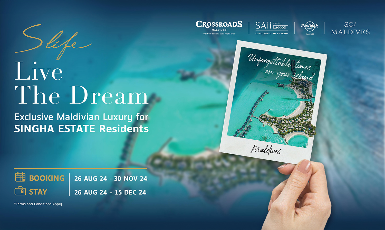 Singha Estate Offers Exclusive Privileges to Special Residents Through the S Life Campaign Inviting You to Experience the Charm of the Maldives - Live The Dream