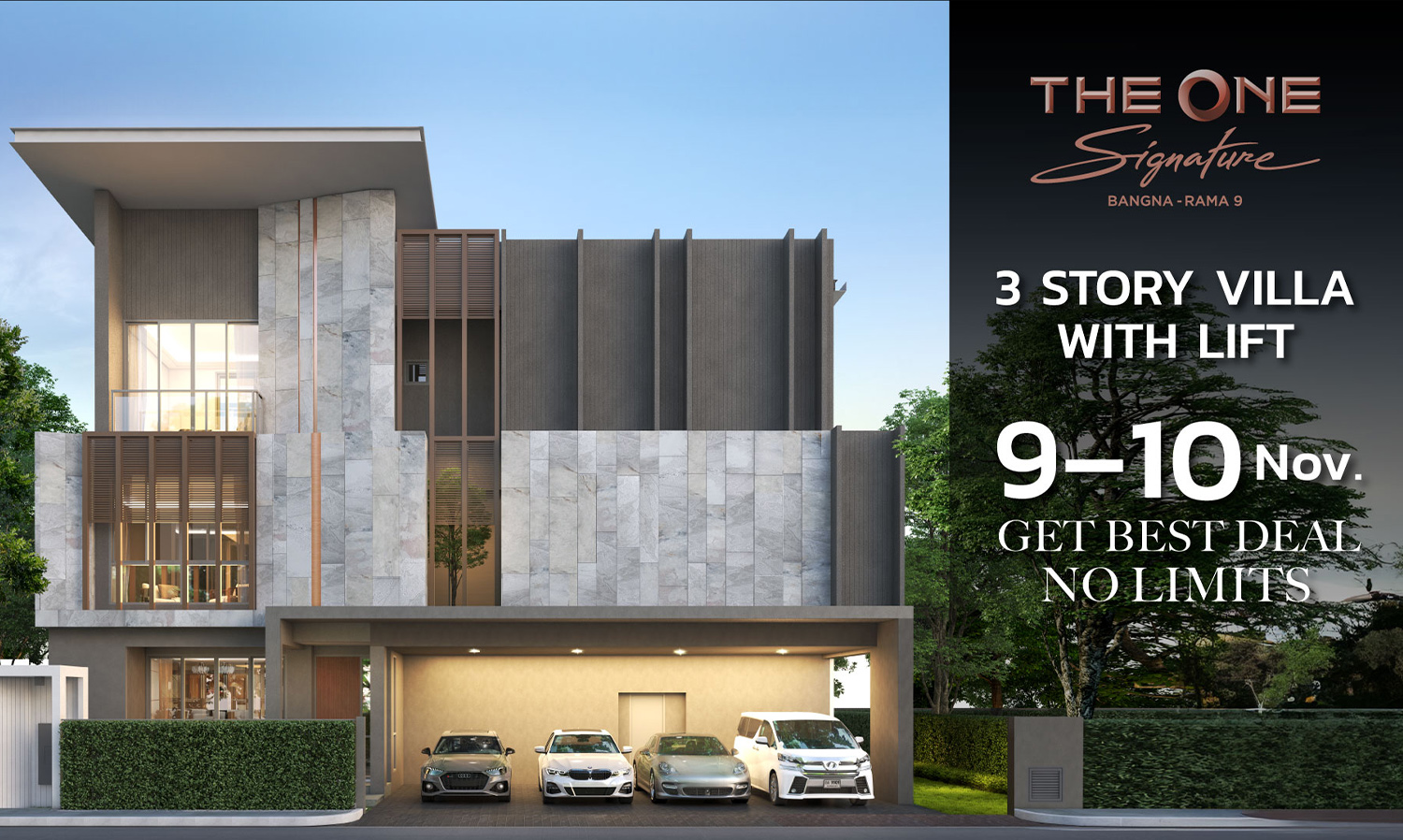 THE ONE SIGNATURE BANGNA-RAMA 9: Experience a New Level of Luxury Living with Pool Villas & Garden Villas - Special Best Deal Event on November 9-10, 2024