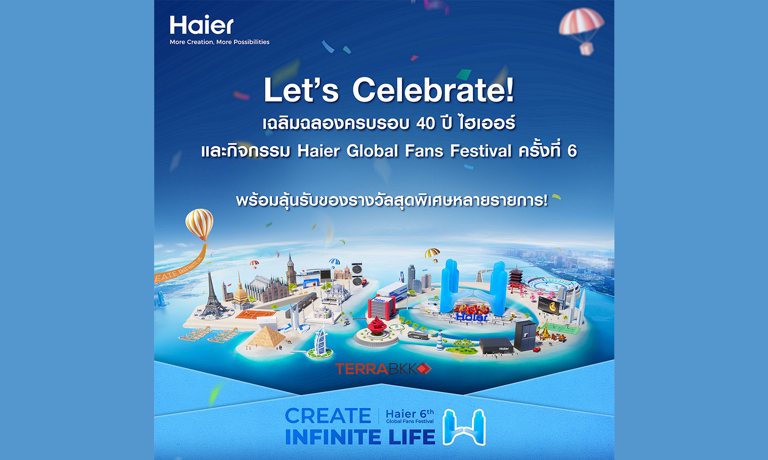 Haier Thailand Celebrates 40th Anniversary with Special Year-End Happiness Events