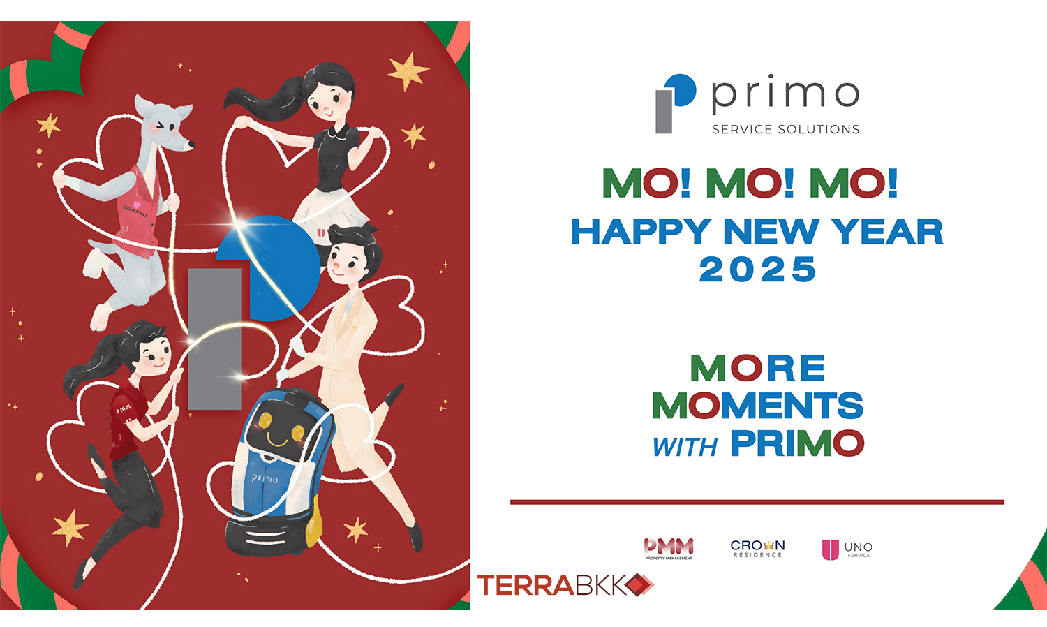 Primo Spreads Joy for the New Year 2025 with the Campaign MORE MOMENTS with PRIMO, Delivering Happiness to Residents with Specially Designed New Year Cards and Exclusive Benefits