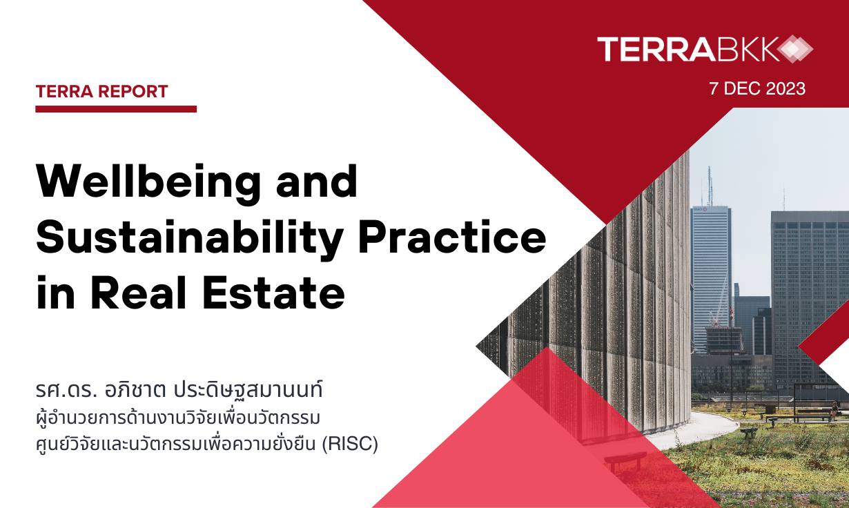 Wellbeing and Sustainability Practice in Real Estate Development
